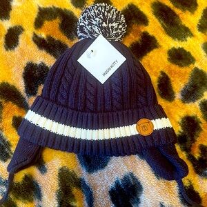 Moon Kitty Hat in Navy Blue. Brand New with Tags, size 1-3